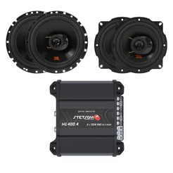 Jogo 4 Alto Falante 5 + 6 Polegadas Triaxial Flex4 220rms Jbl Módulo Ir400.4 2 Ohms