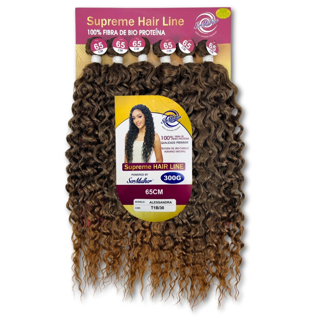 Cabelo Tela Cacheado Orgânico Ser Mulher Alessandra Fibra Bio Proteína 65cm