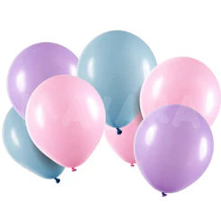 75 unidades Balões - 8 Polegadas Bexigas Azul Candy Lilás Candy e Rosa Candy