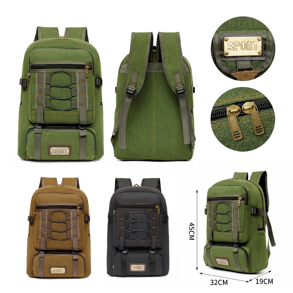 MOCHILA EM LONA DE ALTA QUALIDADE 35 LITROS SUPER REFORÇADA UNISSEX em Oferta na Shopee