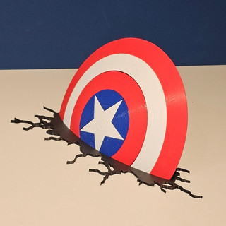 Escudo Decorativo Capitão América Decoração Presente criativo Marvel, casa, sala, quarto