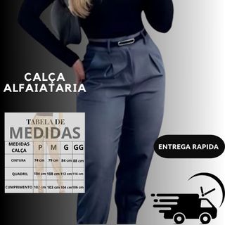 calça cenoura em alfaiataria Casual & Formal