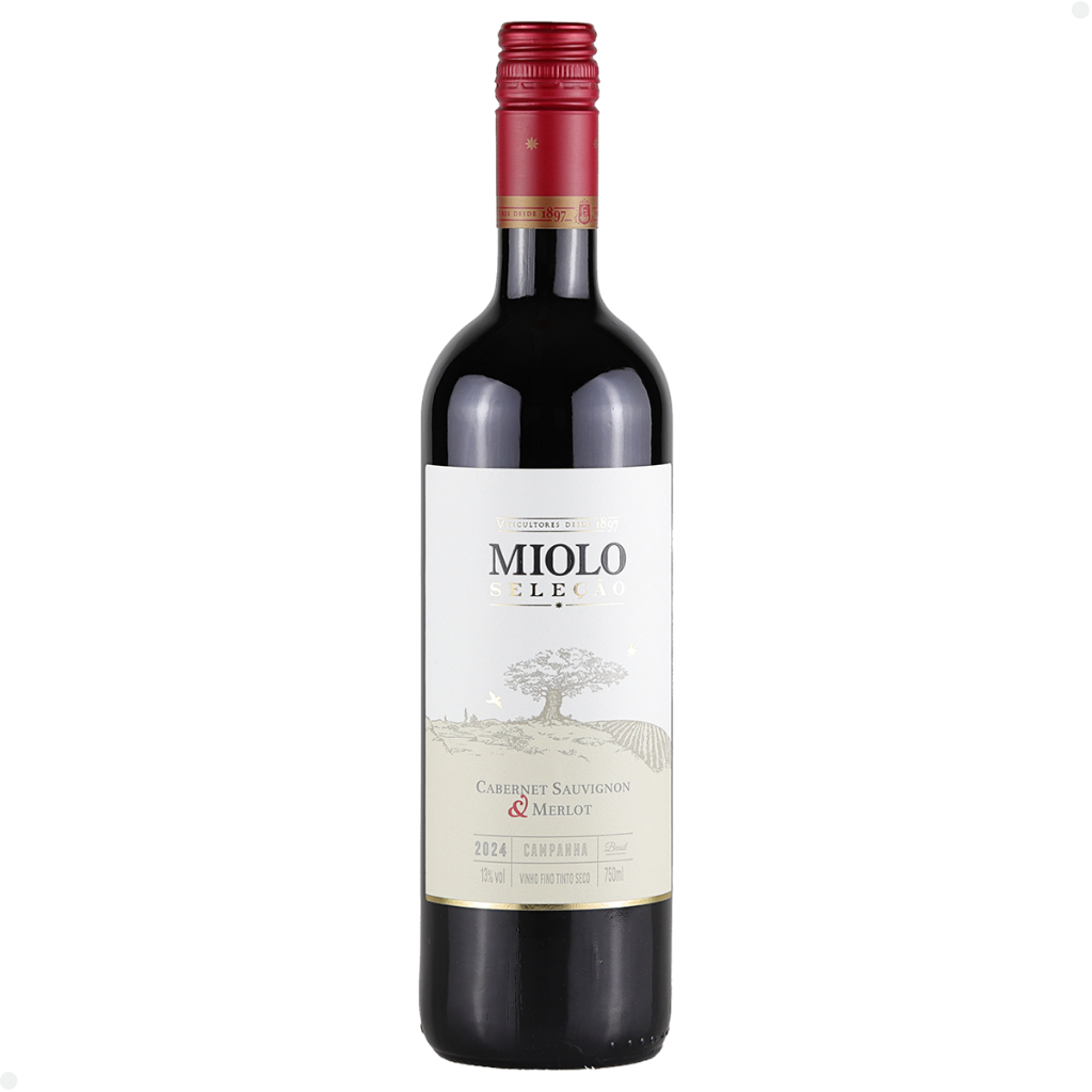 Vinho Nacional Miolo Seleção Cabernet Sauvignon & Merlot 750 ml em Oferta na Shopee