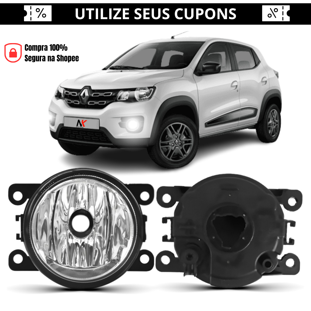 Farol Milha Renault Kwid 2018 2019 2020 2021 Farol Milha Auxiliar