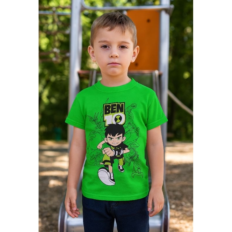 Camiseta Infantil Ben 10 Menino Manga Curta Gola Reforçada 100% Algodão em Oferta na Shopee