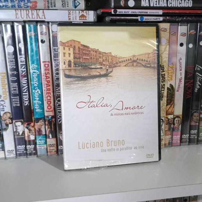 DVD LUCIANO BRUNO - ITALIA, AMORE - AS MÚSICAS MAIS ROMANTICAS (LACRADO)