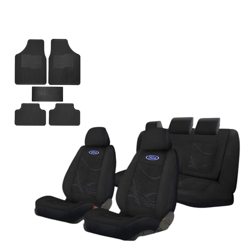 Capa De Banco Tecido Original + Tapete 5 PÇS Focus Ka Ranger Courier EcoSport