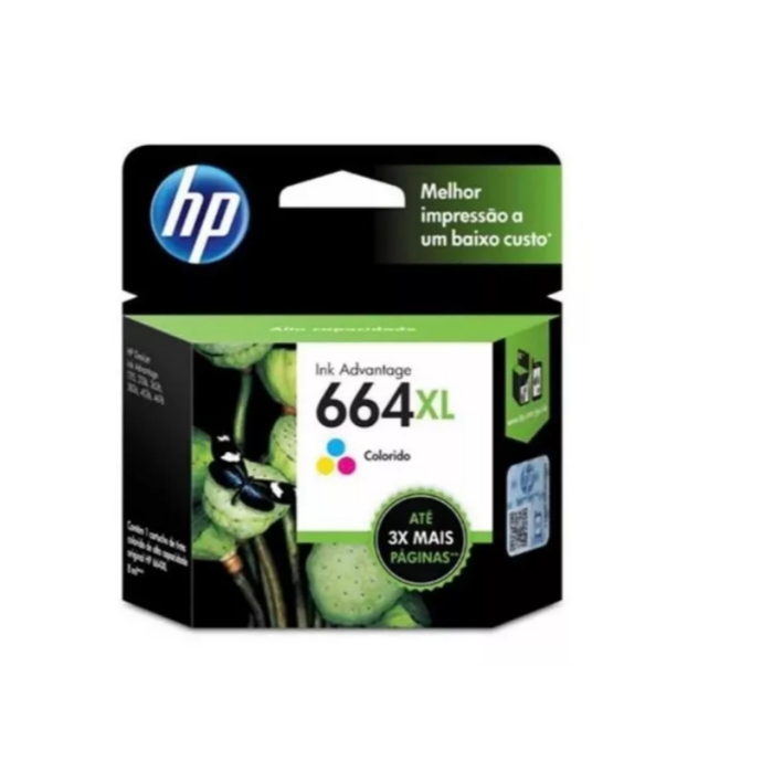 Cartucho de Tinta 664XL  f6v30ab Color  Para  HP 2136 2676 3636 3776 4676 em Oferta na Shopee