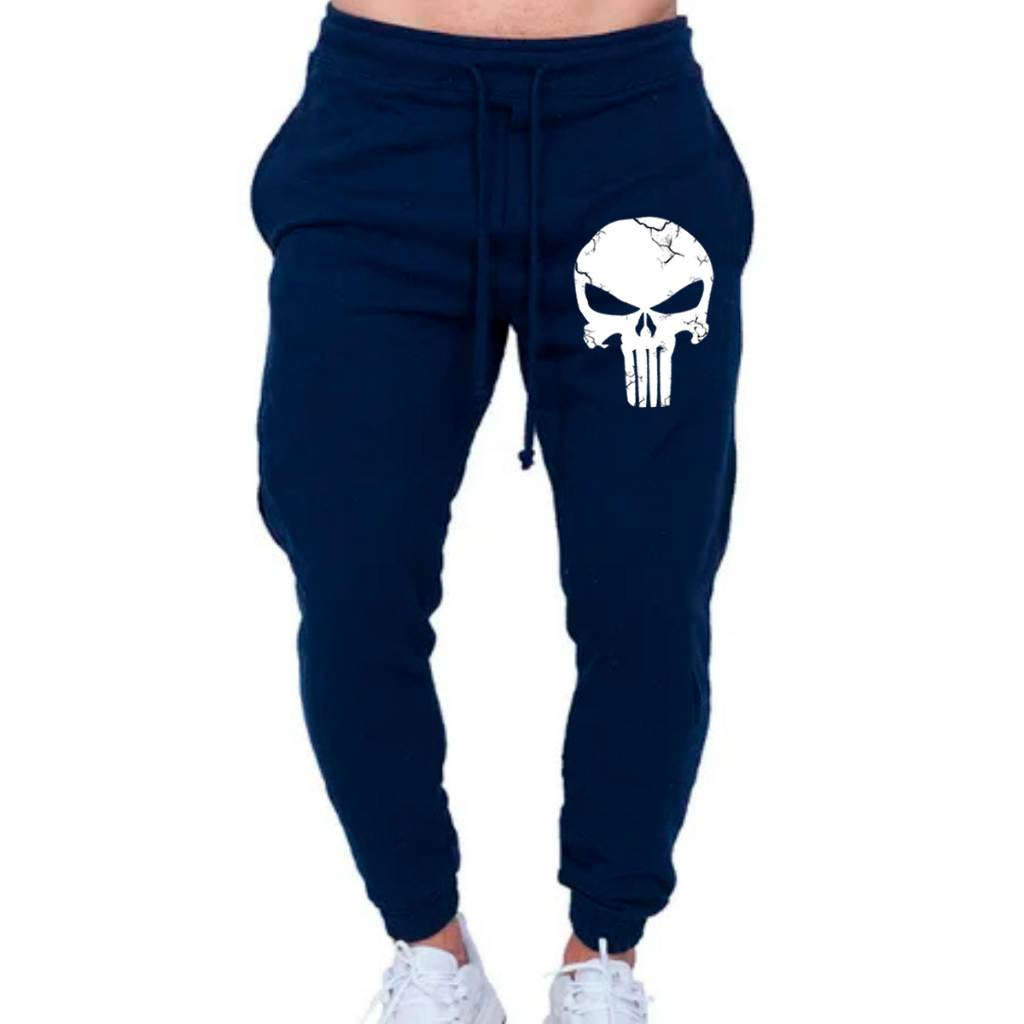 Calça de Moletom Abrigo Estampa Justiceiro Caveira Sinistra Top Malha Algodao  Tecido Grosso em Oferta na Shopee