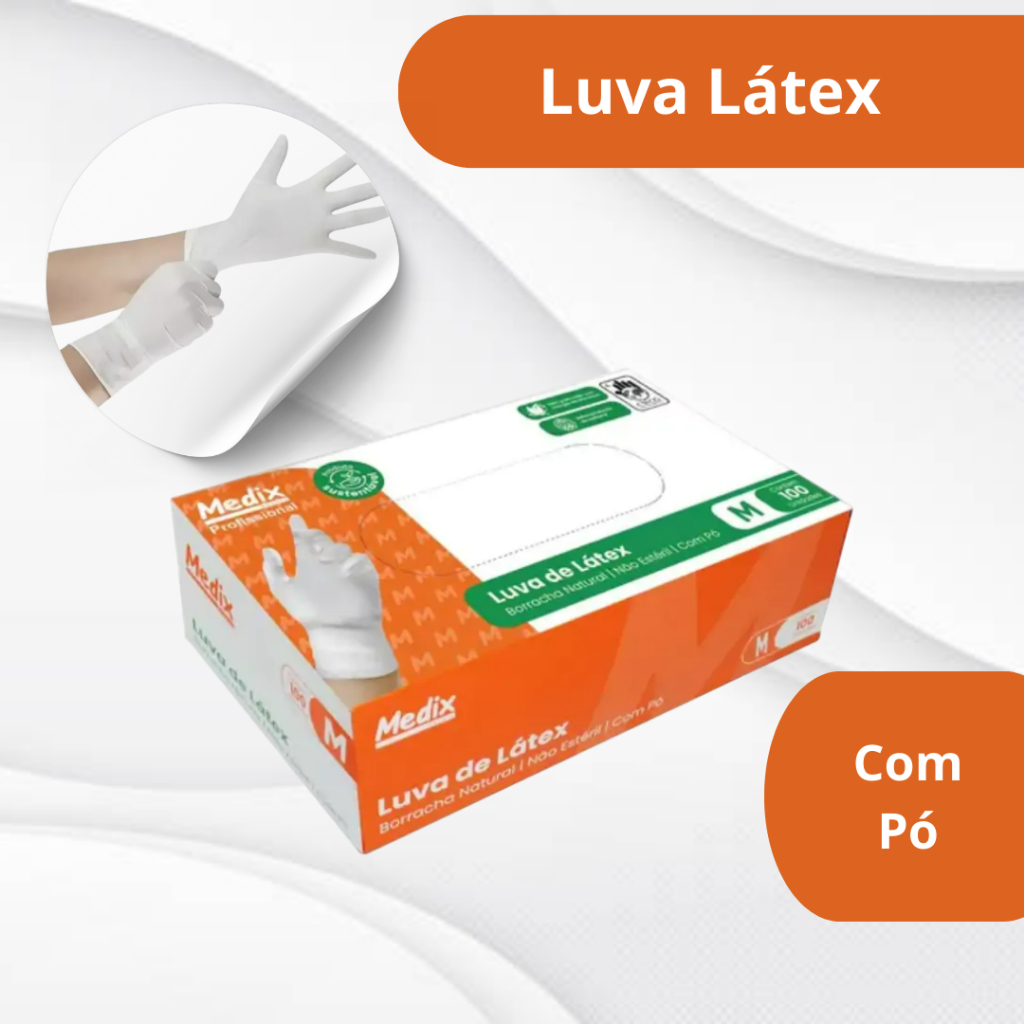 Luva Látex Medix / Inoven - Profissional