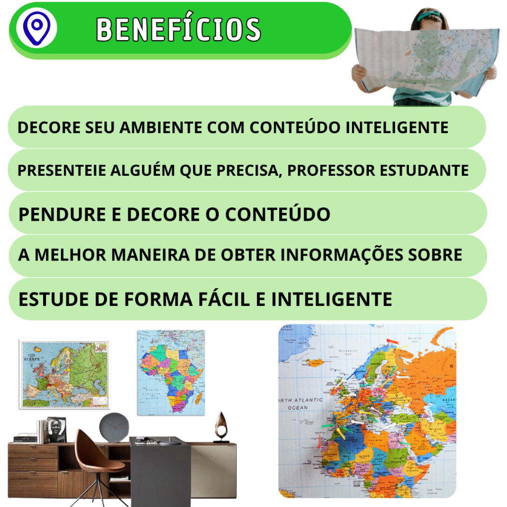 Mapa Brasil Região Sul Politico Poster Dobrado Geográfico Regional