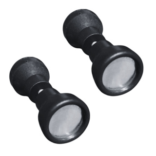 Puxador Duplo Box Acrílico, Abrigo De Pia E Portas - 02 peças em Oferta na Shopee