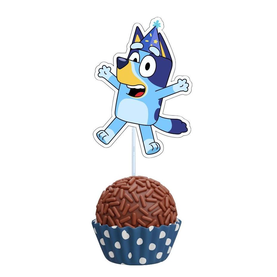 Tags Bandeirinha Bluey Para Brigadeiros Festas Comemoração