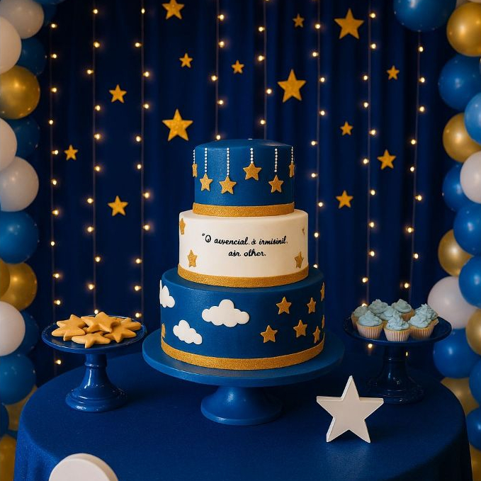 Bolo Fake Maquete Tema Pequeno Príncipe Mod2 - 25x20x15 Cm em Oferta na Shopee