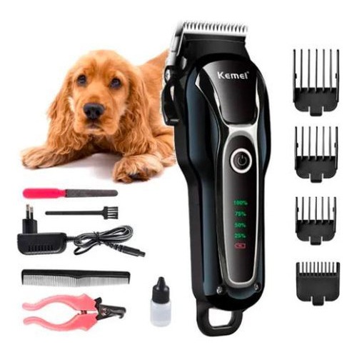 Máquina Para Tosar Cachorro Profissional Pet De Corte kemei km 1991 Aparador de pelos de Cachorro
