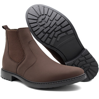 Botina Masculina Chelsea Bota Country Casual Texana Couro Camurça Confortável Super Oferta Presente Promoção
