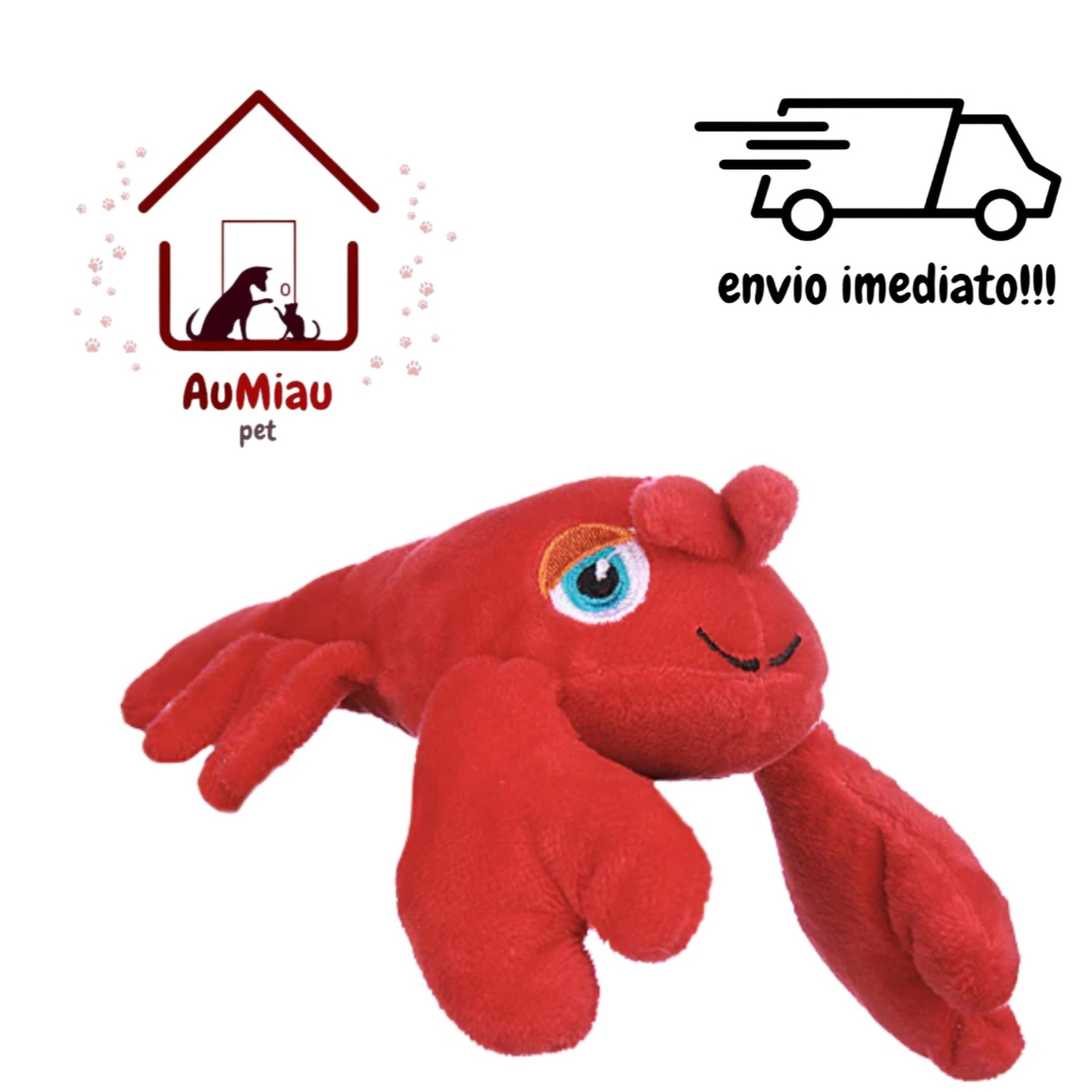 Brinquedo Pelucia Com Apito Para Cães Cachorros Lagosta em Oferta na Shopee