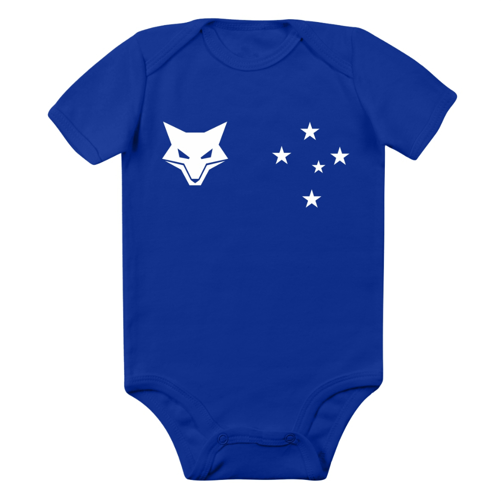 Body do Cruzeiro Raposa Cruzeiro do sul Personalizado com seu time de coração 100% Algodão em Oferta na Shopee