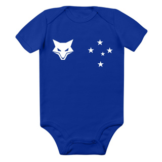 Body do Cruzeiro Raposa Cruzeiro do sul Personalizado com seu time de coração 100% Algodão em Oferta na Shopee