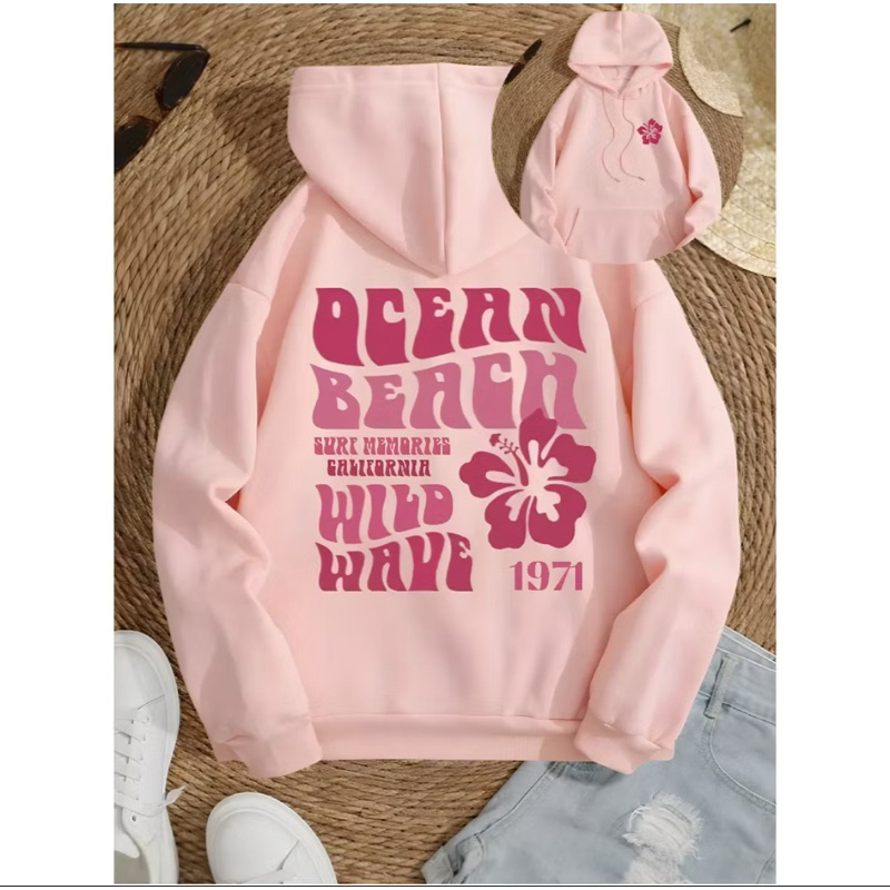 Moletom Flanelado Unissex com Capuz e Bolso Estilo Tumblr Inverno Casual Estampado Confortável009