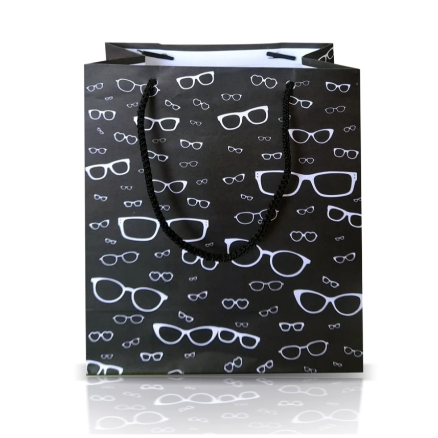 Kit 25x Sacolas De Papel Para Óticas 18x22x9cm Oculos em Oferta na Shopee