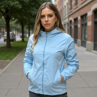 Jaqueta Corta Vento Feminino Impermeável Frio Blusa Corta-Vento Dry Fit Resistente Água Capuz Forrada