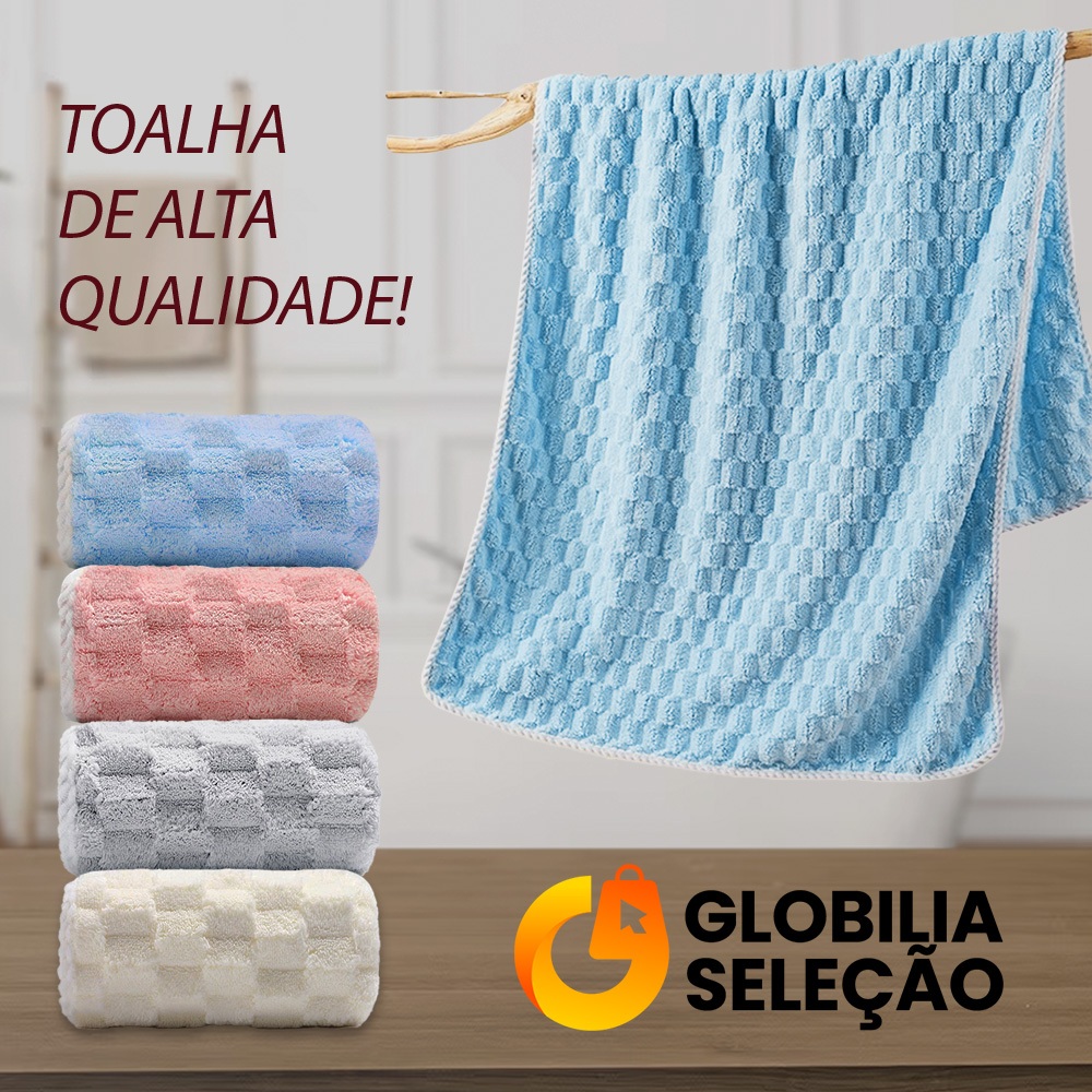 Toalha de Banho Grande e Grossa Seca Rápido Ótima Absorção 140cm x 70cm