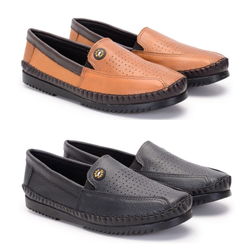 Kit 2 Pares Mocassim Masculino Em Couro Sapato Sapatilha Conforto Casual