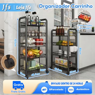Carrinho de Prateleira de Metal de 3/4/5 camadas, Adequado para Prateleiras de Armazenamento de Cozinha e Banheiro em Oferta na Shopee