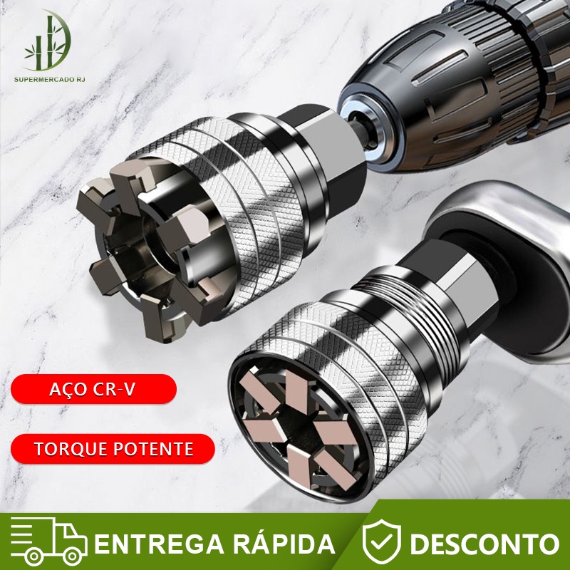 Chave De Soquete Universal Ajustável,Multifuncional Profissional Torque Ferramenta De Reparo Da