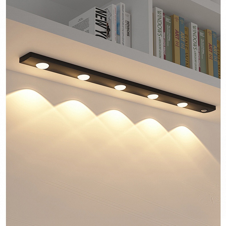 Luminária LED para Armário - Ultra Fina, Sem Fio e Magnética (3 Cores, Sensor de Presença) -F9