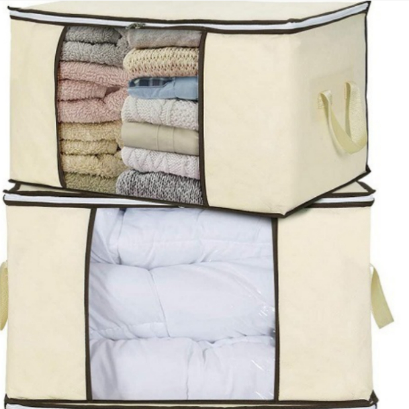 Saco Organizador Grande Edredom Cobertor Guarda Roupa Anti-Poeira Umidade