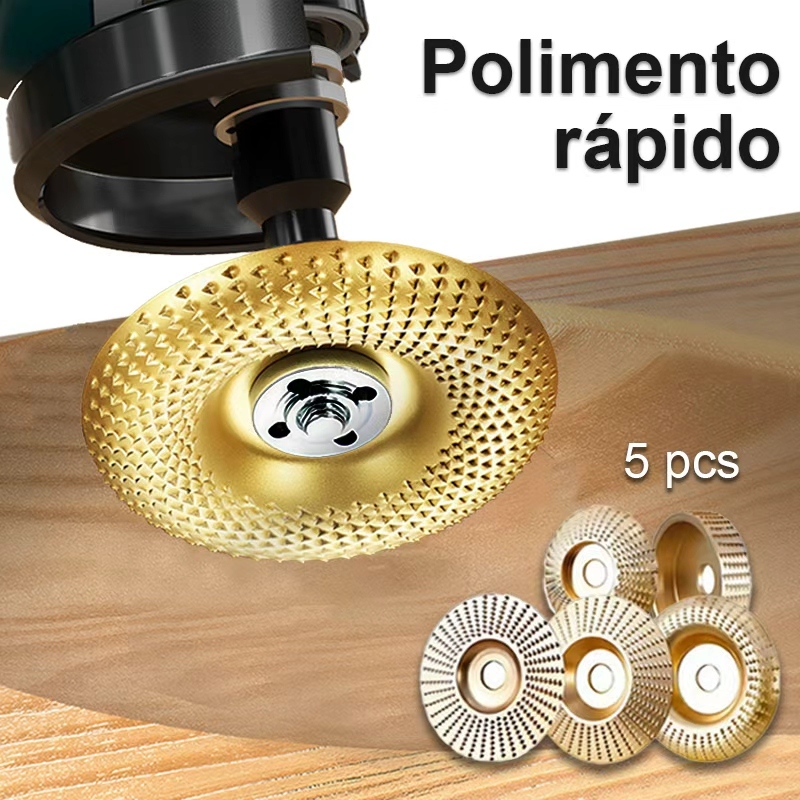 Kit 4/5 Discos Desbaste Madeira Esmerilhadeira 100mm