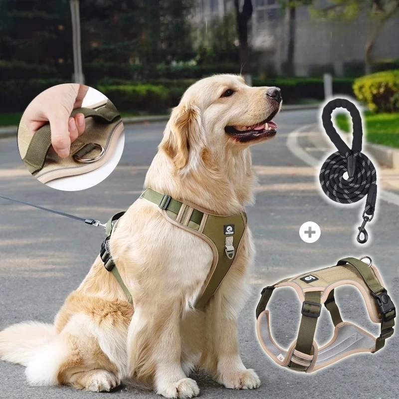 Arnês Ajustável Para Cães , Treinamento De Segurança Reflexivo , Colete Peitoral Caminhada