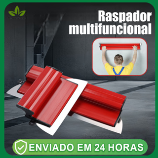 Kit Desempenadeira Aço Inox Versátil 60cm, Cabo Ergonomico Para Massa Corrida e Gesso em Oferta na Shopee