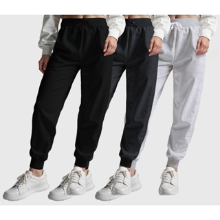 Kit 3 Calças Moletom Feminina Casual com Bolso Traseiro para Praticidade em Oferta na Shopee