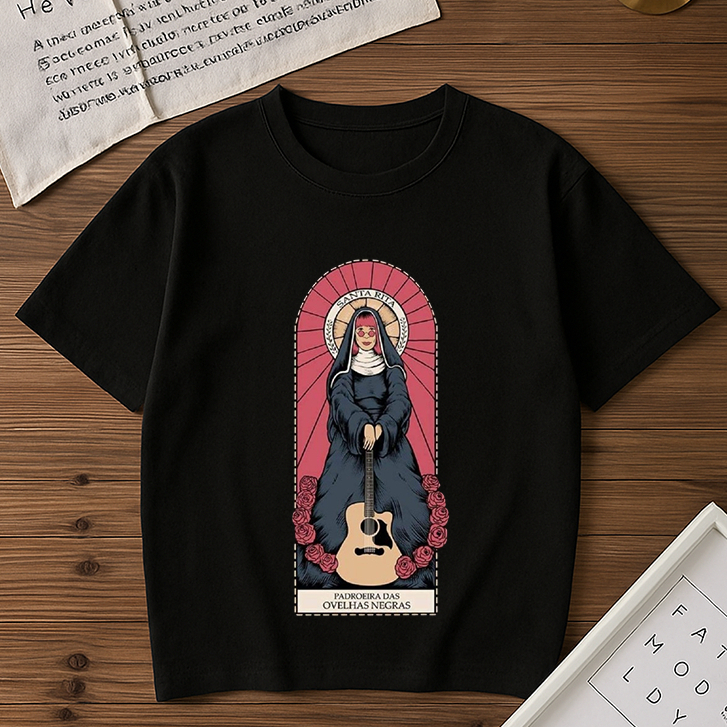Camiseta Básica Unissex Santa Rita Lee Cantora MPB Blusa Casual Lançamento em Oferta na Shopee