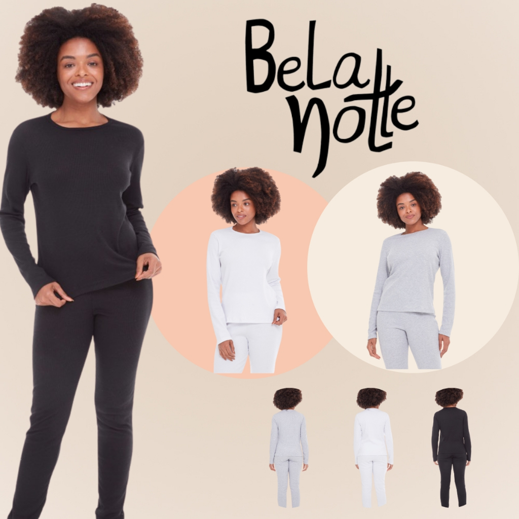 Blusa Feminina Manga Longa Tecido Canelado Basica e Confortavel Segunda Pele Ribana Adulto em Oferta na Shopee