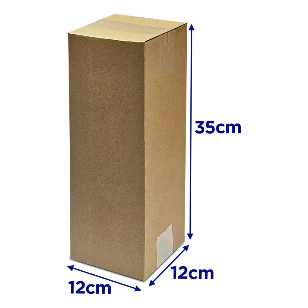 Caixa de Papelão Para Envio De Garrafa 12x12x35 25un Resistente Sustentável Barata Sedex