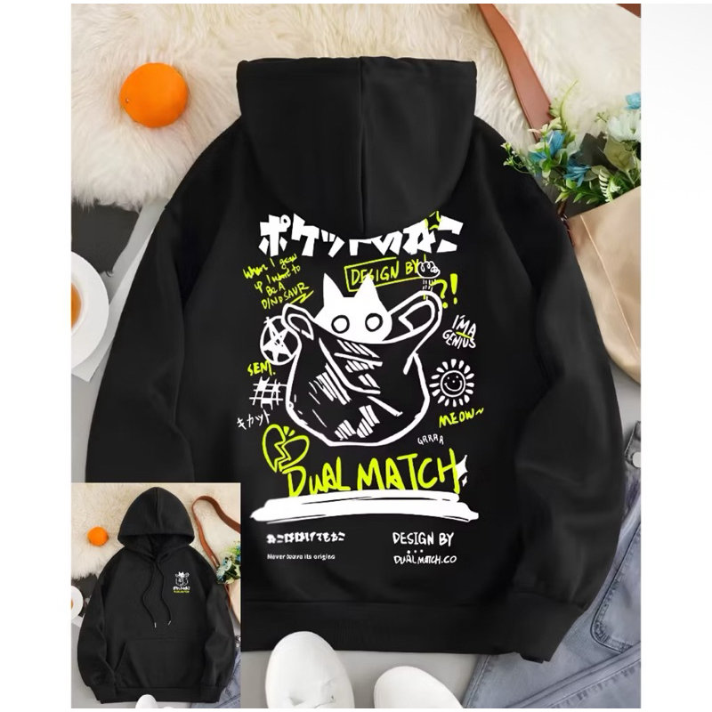 Moletom Unissex Flanelado com Capuz Gola Redonda Estilo Tumblr Casual Inverno 2025