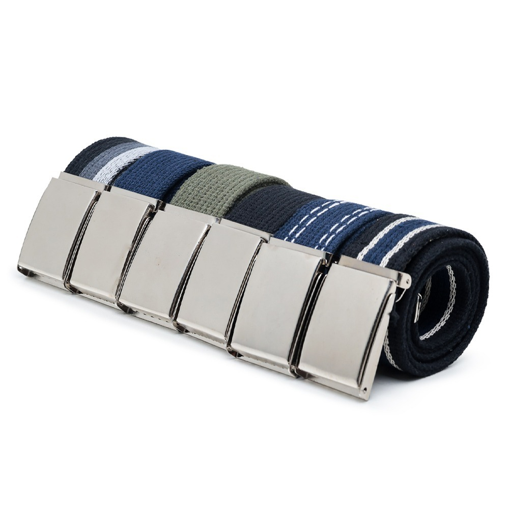 Kit 6 Cintos Masculino De Gorgorão Largo Tecido Premium Fivela Catraca Alta Qualidade Top