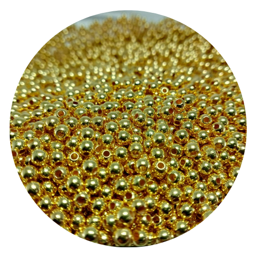 Miçangas 3mm ABS ideal p/ colar pulseira brinco bijuteria artesanato e terço