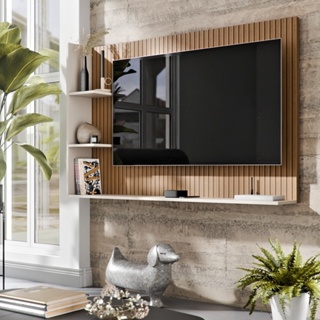 Painel Dubai Decoração Sala Estar Quarto Tv 50 Polegadas Nicho Organizador Prateleira Superior em Oferta na Shopee