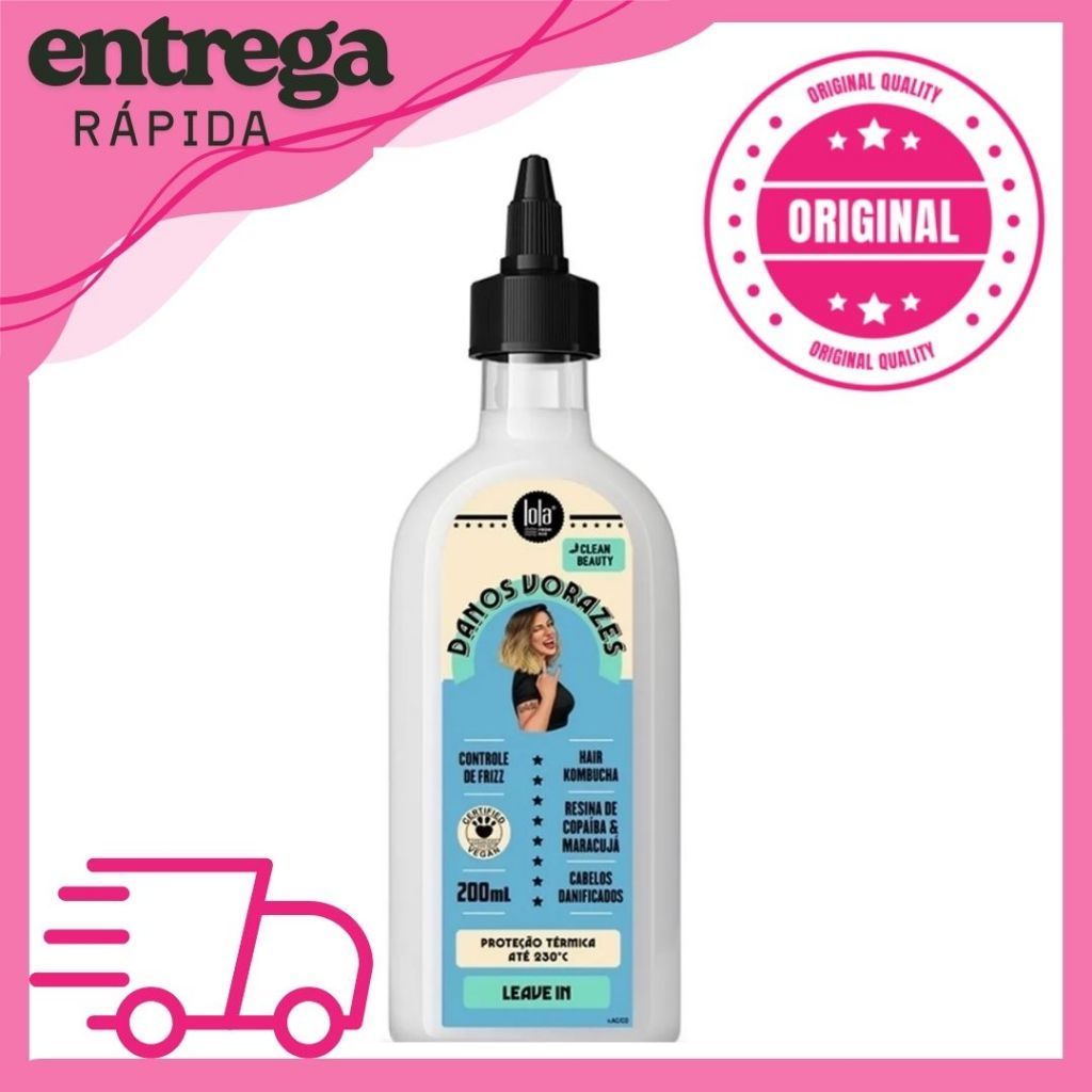 Lola Cosmetics Danos Vorazes Leave-in 200m em Oferta na Shopee
