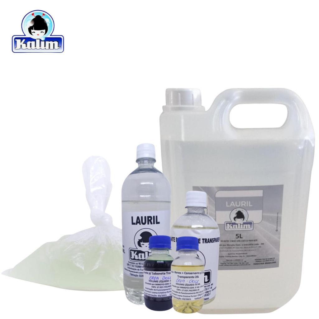 Kit Fabricação Sabonete Líquido Rende 20 litros + Lauril 27 5 litros