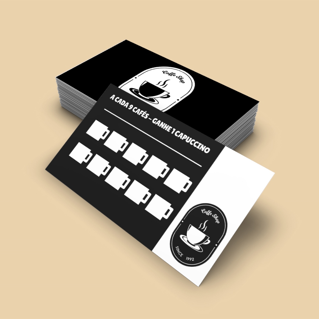 Cartão Fidelidade Personalizado Criamos Sua Arte 1000 Un em Oferta na Shopee