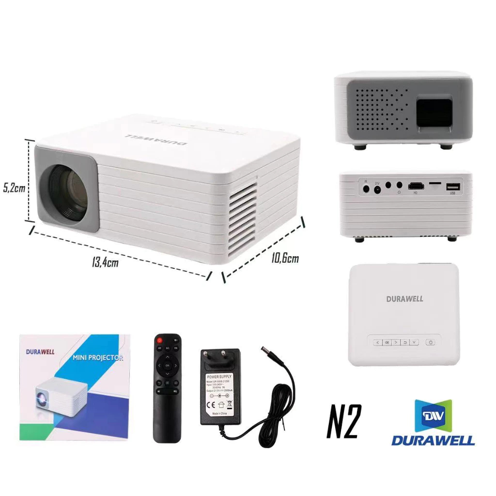 Mini Projetor Portátil Led 1080p Espelhamento Celular Pc Tv 200 polegadas em Oferta na Shopee