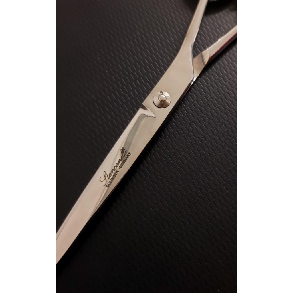 Tesoura Profissional Cabeleireiro Anatômica Stancanelli Solingen Corte Preciso Aço Inox
