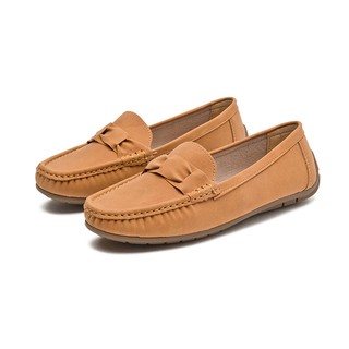 Mocassin feminino confortável Sapatos sem cadarço Suave e leve