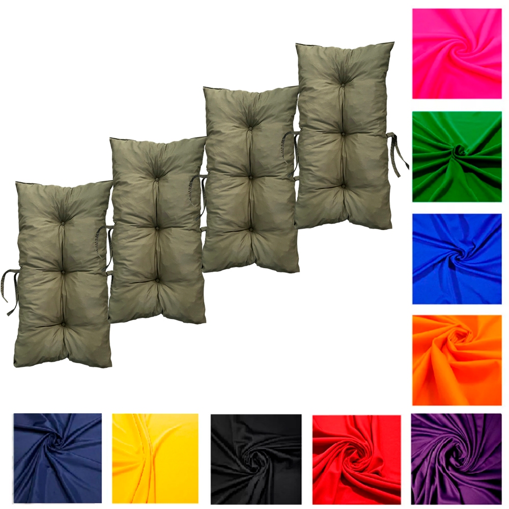 Kit 4 almofada grande 95x45 para sofás cadeiras de bambu pallet